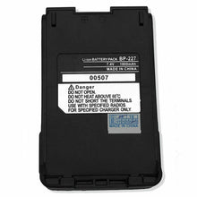 Load image into Gallery viewer, 2 x Battery For Icom IC-F50 IC-F51 IC-F60 IC-F61 IC-M87 BP-227 BP-227Li 1800mAh