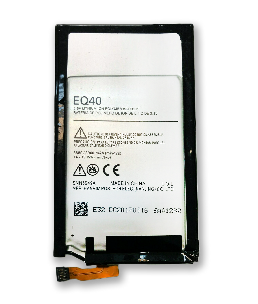 Replacement Battery for OEM Motorola Droid Turbo XT1294 XT885 XT928 EQ40 SNN5949A 3900mA