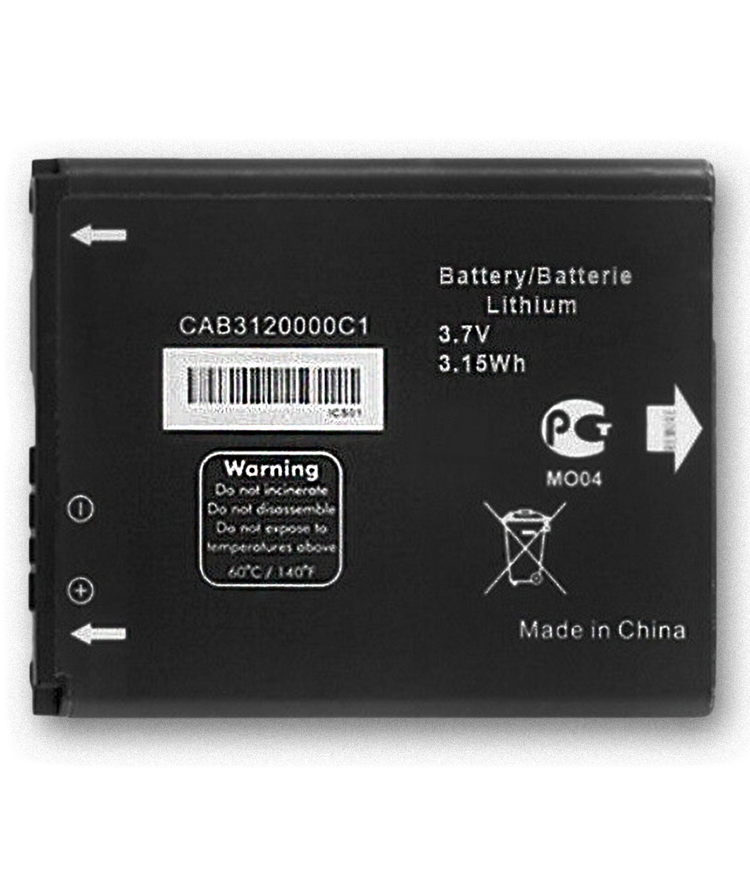 Replacement Battery for Alcatel 768 CAB3120000C1/ OT880/ OT875