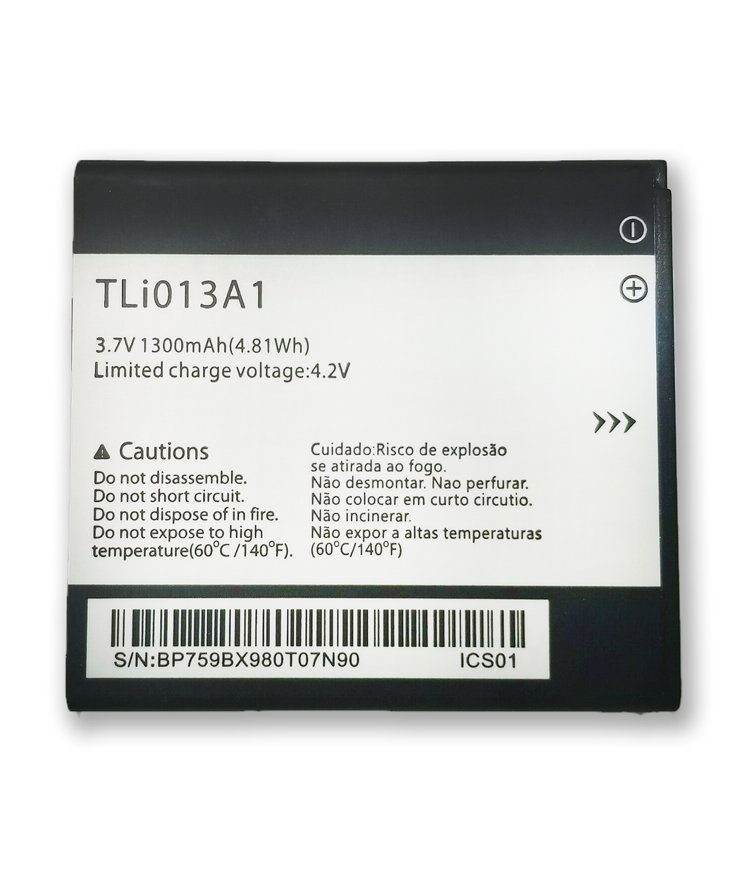 Replacement Battery for Alcatel One Touch Pixi 4 3.5 OT-4017 TLi13A1 1300mAh