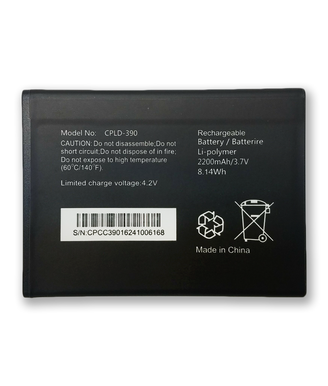 Replacement Battery for Coolpad Catalyst 3622A CPLD-390 2200mAh