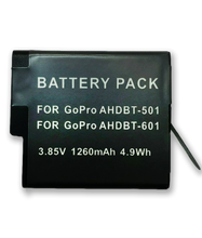 Load image into Gallery viewer, Replacement Battery for GoPro Hero 5 Hero 6 Hero 7 AHDBT-501 AHDBT-601 1260mAh
