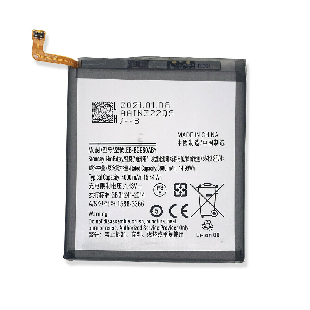 For Samsung Galaxy S20 5G Replacement Li-ion Battery EB-BG980ABY 4000mAh 4.43V