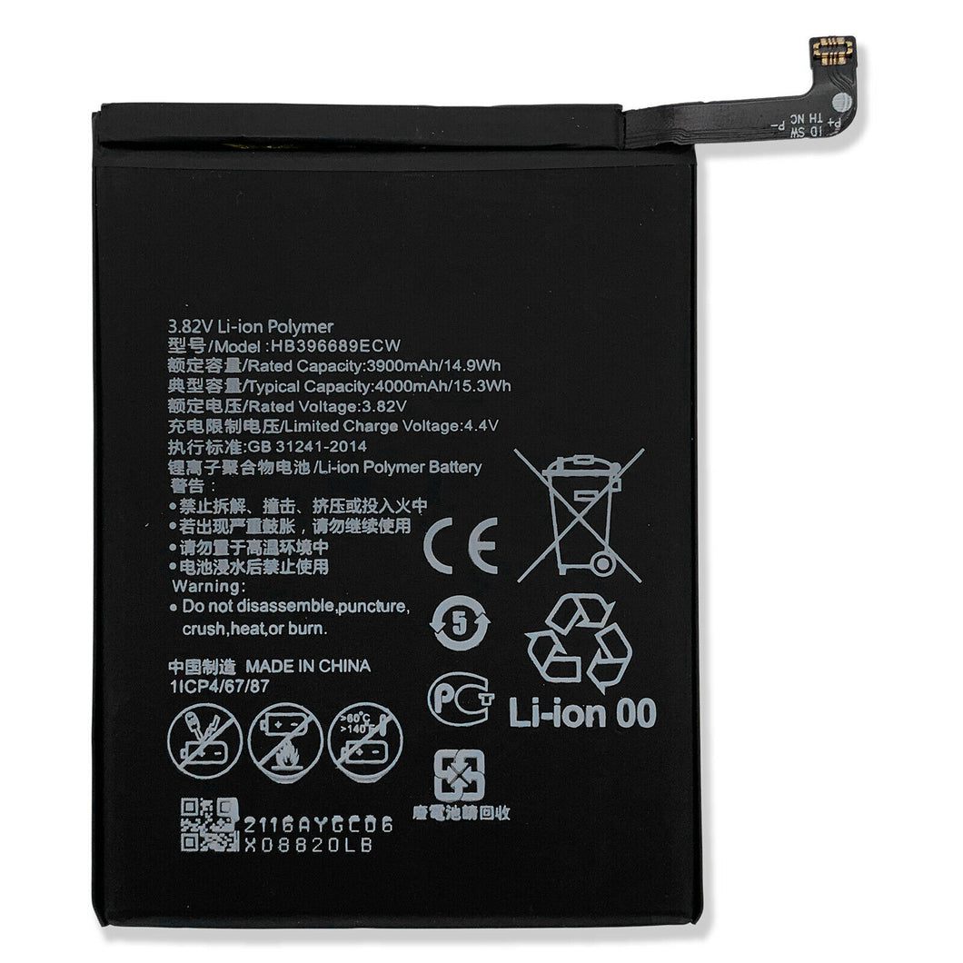 Replacement Battery for HB396689ECW Huawei Mate9 pro MHA-AL00 Mate 9 4000mAh