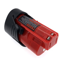Load image into Gallery viewer, 12V 1.5Ah Replacement Li-Ion Battery for Milwaukee 48-11-2401 48-11-2411 M12
