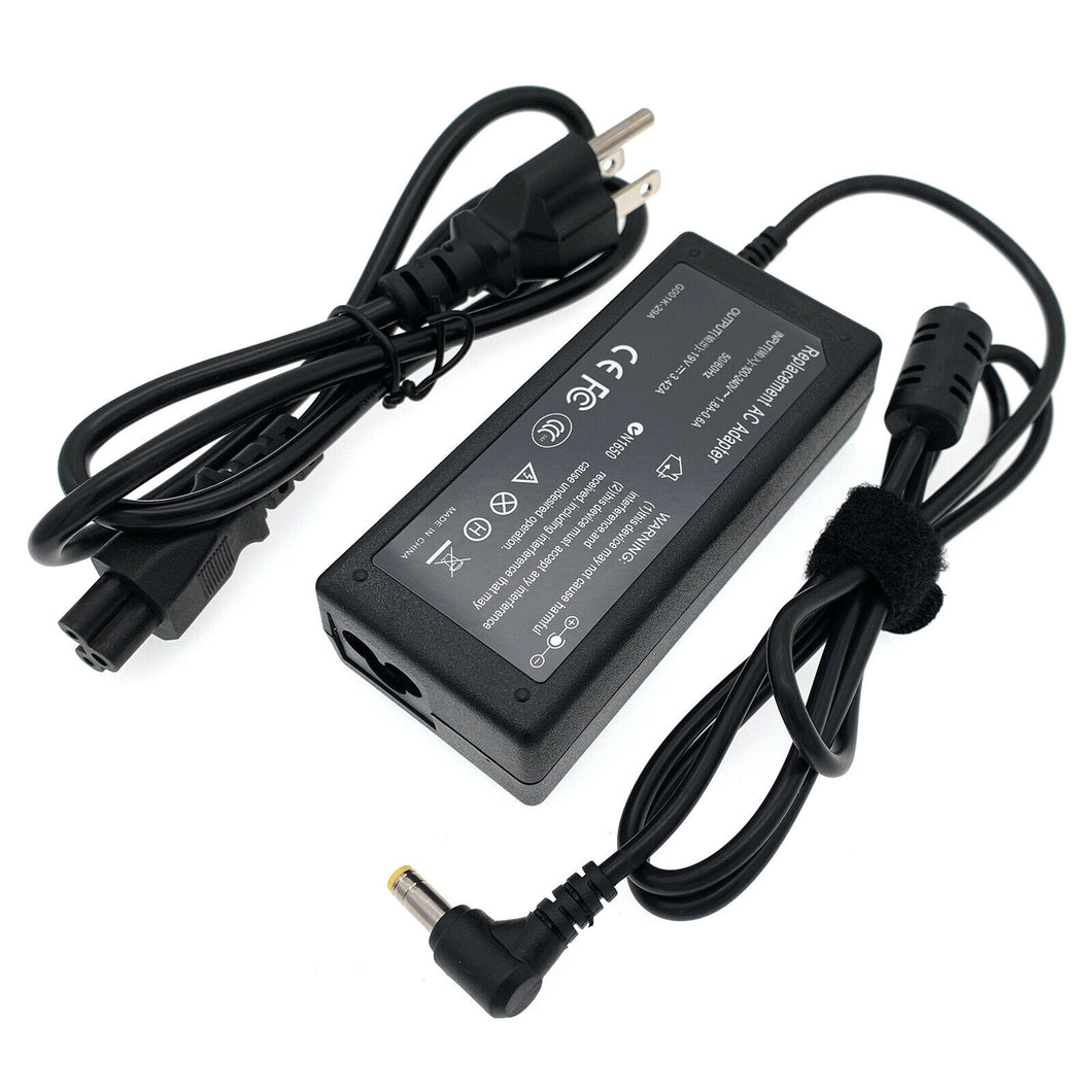AC Adapter For GIGABYTE G27F G27Q Gaming Monitor 65W Power Supply Cord Charger