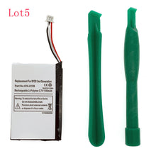 Load image into Gallery viewer, 5Pcs Battery For iPod 3 Gene 616-0159 M9244 M9245 M9460 A1040 E225846 HLI-IPOD2
